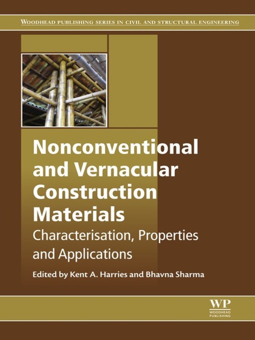 Upplýsingar um Nonconventional and Vernacular Construction Materials eftir Kent A. Harries - Biðlisti